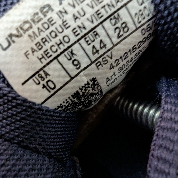 Mens Under Armour Charged Assert 9 Running Shoes Sz 10 Used 3024590 404 - Picture 7 of 8